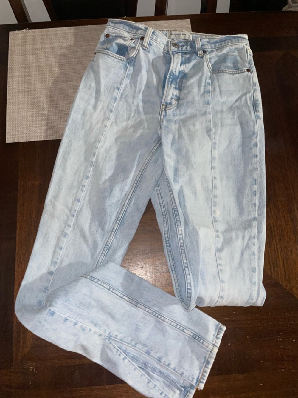 Abercrombie & Fitch High Rise Skinny Jeans Women’s Size 4 Waist 27 Light Wash
